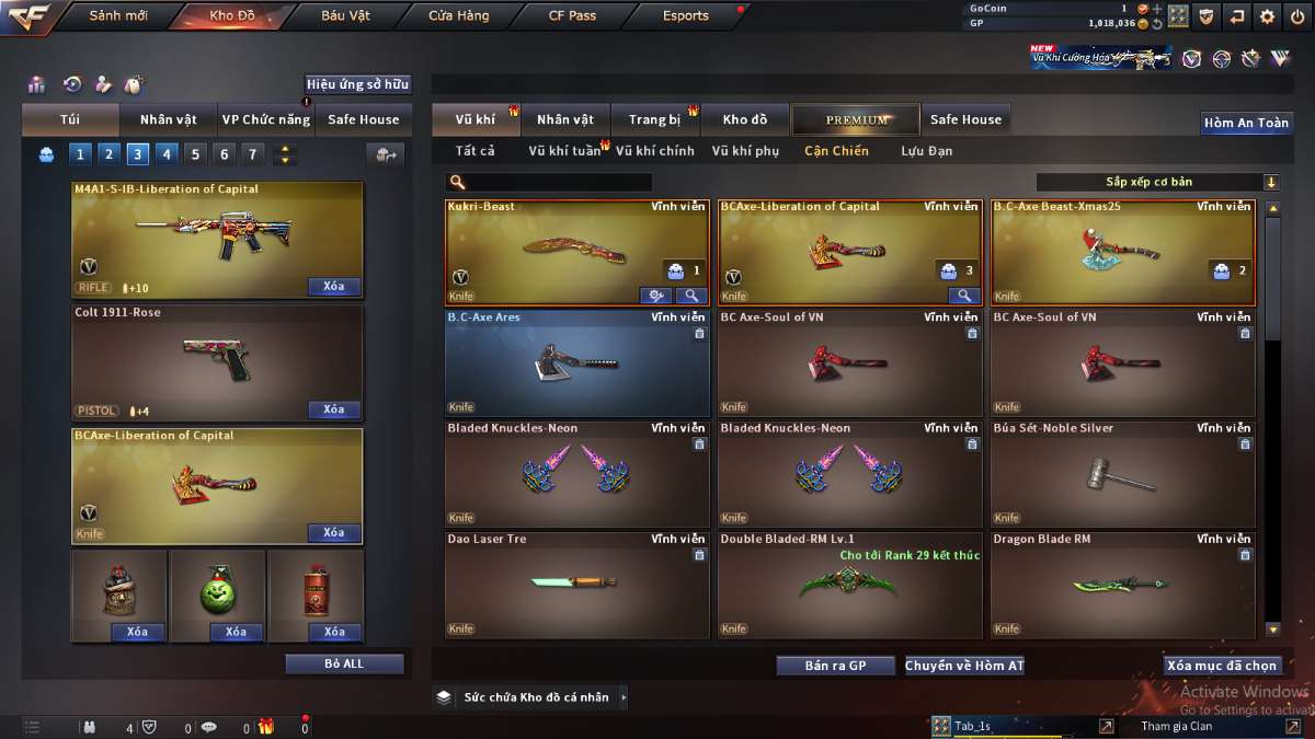 shop acc cf uy tin gia re